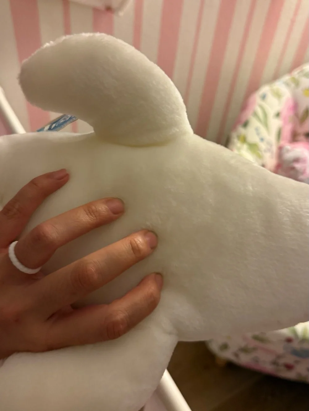 Soft White Plush Seal Pet Toy - Cute Cuddly Stuffed Animal